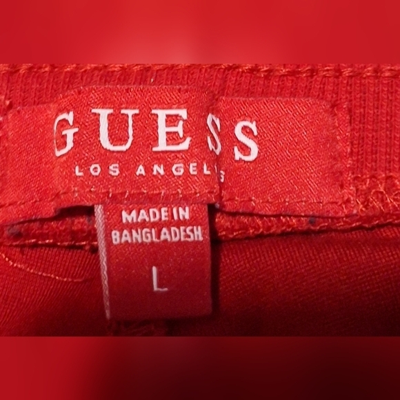 Guess Los Angeles Red Logo Men's Joggers Sz. Large - Picture 3 of 7